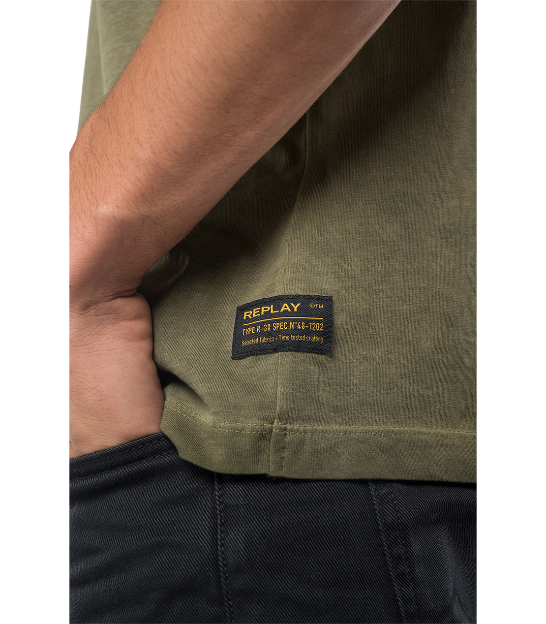 ガーメントダイコットンジャージーARMY Tシャツ 詳細画像 アーミーグリーン 7